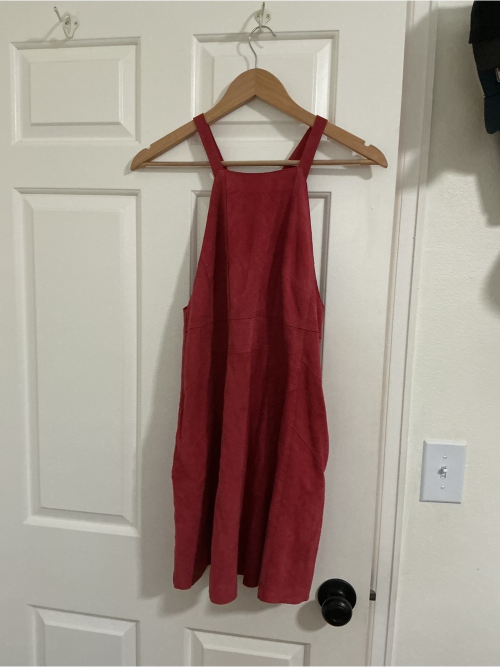 Free People Girls' Red Sleeveless Pinafore Dress
